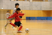 2019年12月22日に開催された第27回東北電力杯新潟県少年フットサル大会県央ブロック予選決勝リーグの様子