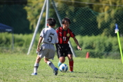 U-11サッカー大会県央決勝の様子