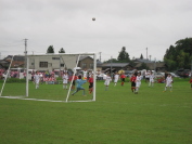 2014年8月9日に開催されたしんきんカップ第12回キッズサッカー大会県央決勝トーナメントの様子