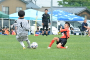 2019年6月29日に開催された第4回パール金属カップ県央地区少年サッカー大会の様子