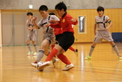 2019年12月22日に開催された第27回東北電力杯新潟県少年フットサル大会県央ブロック予選決勝リーグの様子