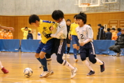 2019年12月22日に開催された第27回東北電力杯新潟県少年フットサル大会県央ブロック予選決勝リーグの様子