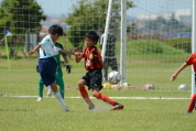 2020年8月29日に開催された第28回新潟県U-11サッカー大会中越地区県央ブロック予選の様子