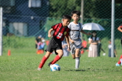 U-11サッカー大会県央決勝の様子