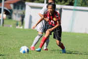 U-11サッカー大会県央決勝の様子