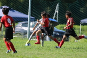 U-11サッカー大会県央決勝の様子