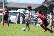 U-11サッカー大会県央決勝の様子