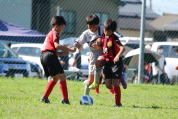 U-11サッカー大会県央決勝の様子