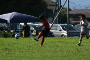 U-11サッカー大会県央決勝の様子