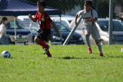 U-11サッカー大会県央決勝の様子