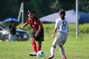 U-11サッカー大会県央決勝の様子