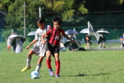 U-11サッカー大会県央決勝の様子