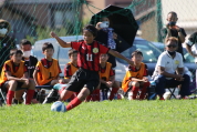 U-11サッカー大会県央決勝の様子