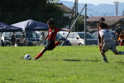 U-11サッカー大会県央決勝の様子