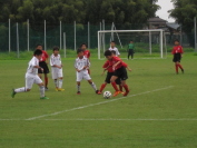 2014年8月9日に開催されたしんきんカップ第12回キッズサッカー大会県央決勝トーナメントの様子