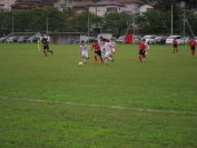 2014年8月9日に開催されたしんきんカップ第12回キッズサッカー大会県央決勝トーナメントの様子