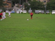 2014年8月9日に開催されたしんきんカップ第12回キッズサッカー大会県央決勝トーナメントの様子