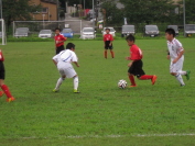 2014年8月9日に開催されたしんきんカップ第12回キッズサッカー大会県央決勝トーナメントの様子