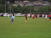 2014年8月9日に開催されたしんきんカップ第12回キッズサッカー大会県央決勝トーナメントの様子