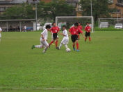 2014年8月9日に開催されたしんきんカップ第12回キッズサッカー大会県央決勝トーナメントの様子