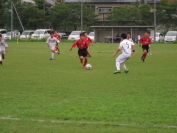 2014年8月9日に開催されたしんきんカップ第12回キッズサッカー大会県央決勝トーナメントの様子