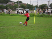 2014年8月9日に開催されたしんきんカップ第12回キッズサッカー大会県央決勝トーナメントの様子