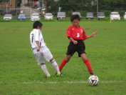 2014年8月9日に開催されたしんきんカップ第12回キッズサッカー大会県央決勝トーナメントの様子