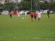 2014年8月9日に開催されたしんきんカップ第12回キッズサッカー大会県央決勝トーナメントの様子